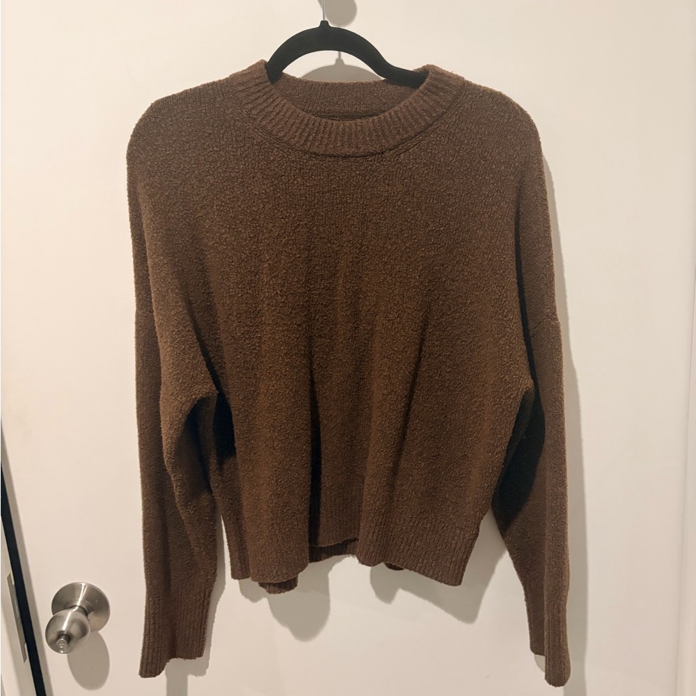 Abercrombie & Fitch Brown Crew Neck Sweater